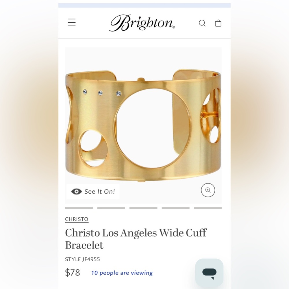 Brighton Cristo Los Angeles wide cuff bracelet